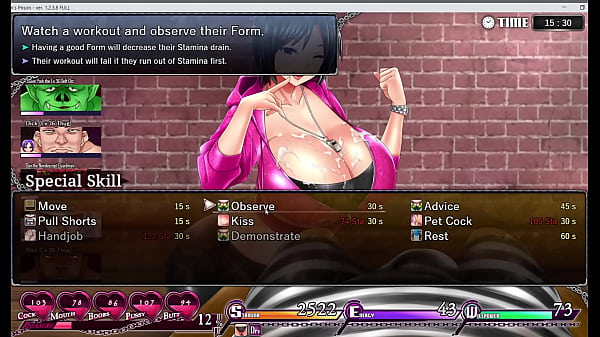 Karryn's Prison - She is now a gym personal trainer