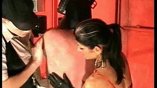 Mistress Dometria spanking her slave part 4