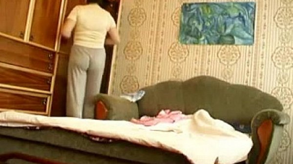 Mature woman with big tits young guy decided to show how to properly sex