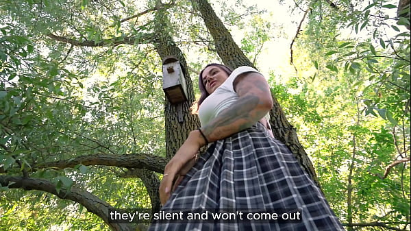 Fell On His Dick! Sucked The Guy Off In a Tree While They Watched The Birds