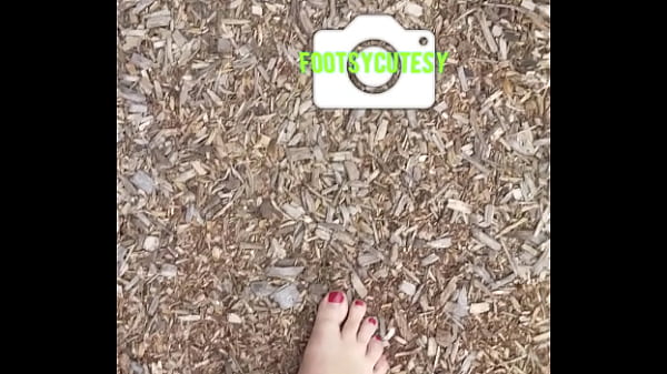 My beautiful bare feet outside in the nature