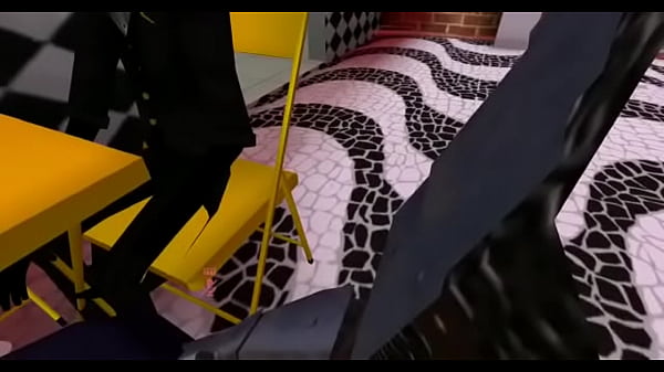 Meninos se divertem num bar  