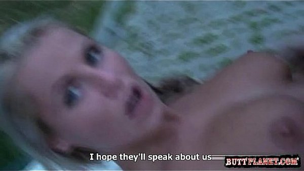 Big boobs sex in public