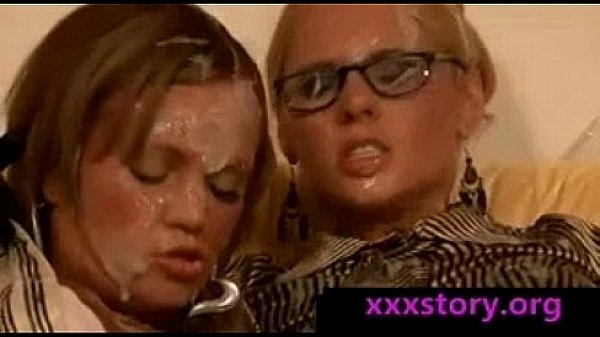 Three Lesbian Girls With Dildo and Fake Cum