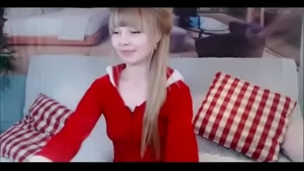Sexy teen plays on webcam