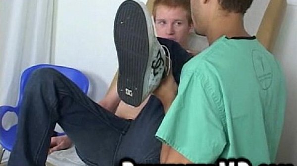 Hot hunk doctor jerks sexy ginger twinks cock off