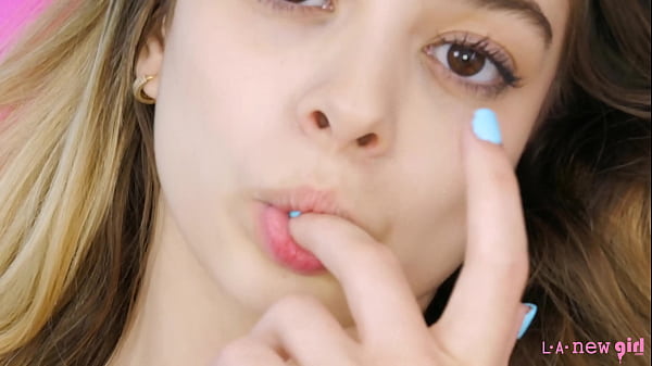 Cute blonde shows her amazing body