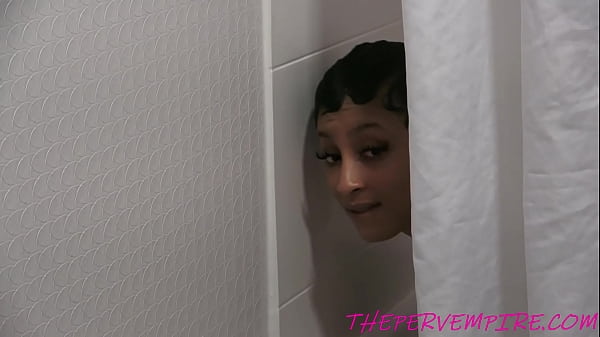 ebony 18 year old gets into sucking step fathers cock