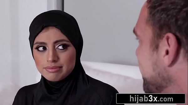 Sleazy Guy Fucks His Boss' Big Boobs With Her Hijab Still On