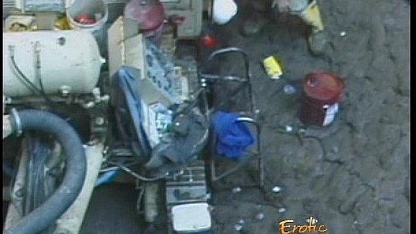 Hot blonde licks the leather boots of her ravishing domina