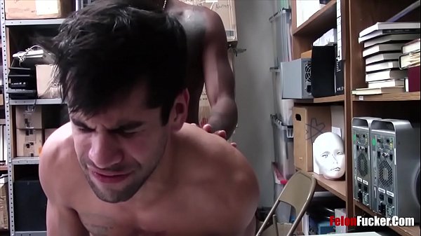 Black security guard blackmails white theif into having sex