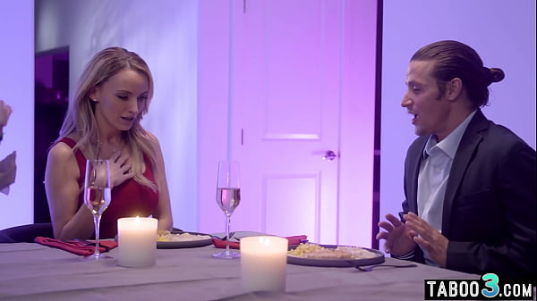 Skinny big titted cougar stepmom cant resist her step sons huge cock