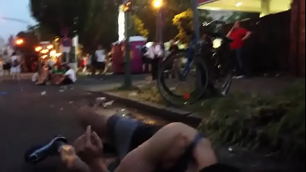 Public piss during street festival Sequence 6