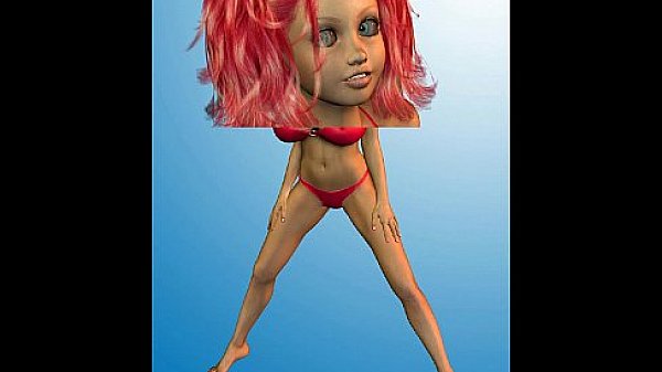 3D Bikini Babe with Huge Tits