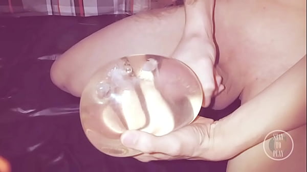 Fucking a Condim filled with my Pee, playing with Cum 