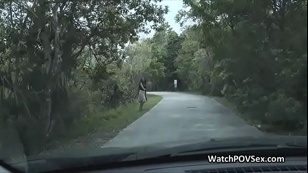 Backseat love with Latina stranger