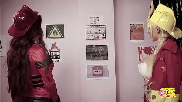 The station tour concludes with the very attractive firemen engaging in intense lesbian sexual activity