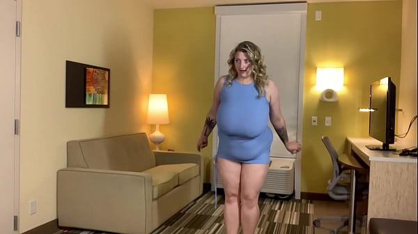 Trophy wife with massive tits and belly