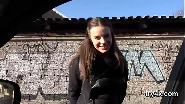 Sensual kitten sucks dick in pov and gets tight slit screwed