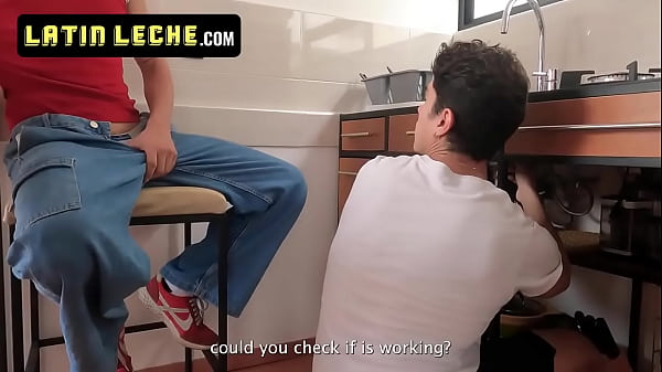 Alfonso Is Doing Plumbing Work For Enrique When He Notices That He Keeps Touching His Bulge
