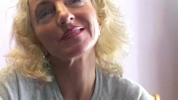 Busty mature rides cock