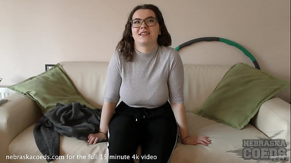 hottie nervous girl next door with huge cans