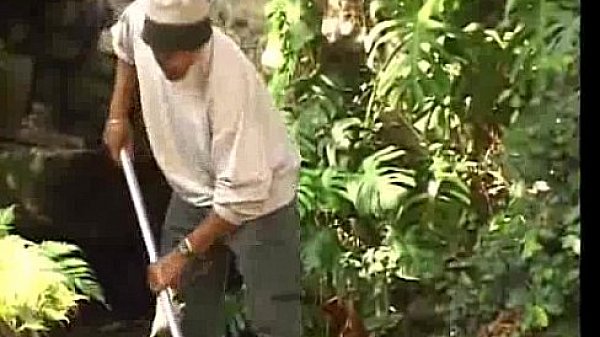 Jessica Dee is outdoors, sitting on her lounge ch