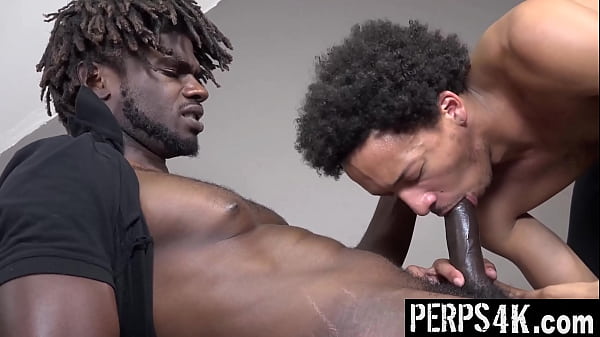 Officer Making the Straight Guy Get on His Knees and Give Him a Blowjob - Perps4k 