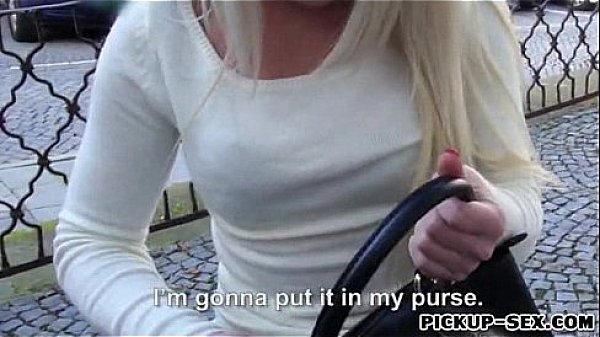 Amateur blonde Eurobabe Anastasia screwed up for money  