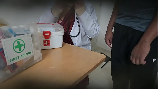 Doctor checking patients small dick