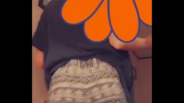 Teen jiggles that little butt  
