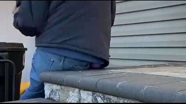 Mayofascial Stretching with Jeans Outside on Steps