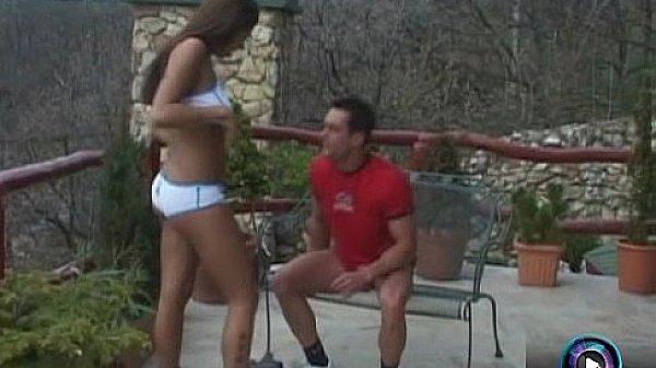 Pretty ebony Black Diamond got a lot of jizz on her titties