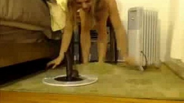 Busty Hottie Riding Big Black Toy Huge Squirt