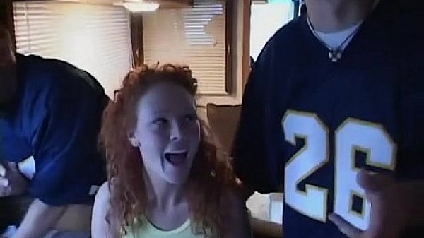 redhead teen in rough bangvan gangbang  