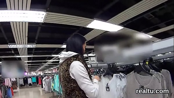 Enchanting czech teenie gets seduced in the mall and shagged in pov