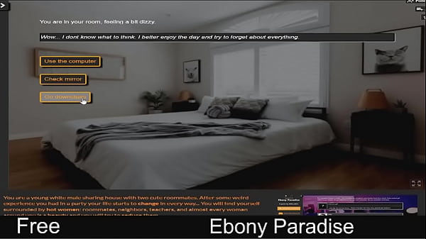 Ebony Paradise (free game itchio )  Visual Novel  