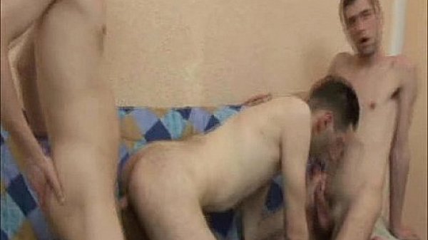 Hardcore Gay Men Bareback Gangbang and Cumshots
