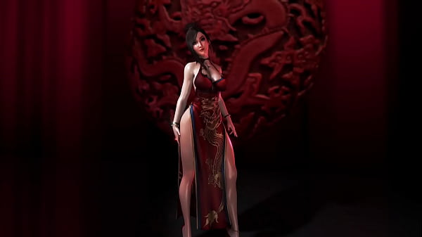 Hot young Tifa wearing a lewd chinese dress and obscenely tempts you
