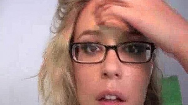 Blonde Riding a Black Monster