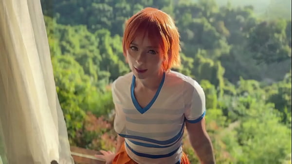 Nami from One Piece Deep Sucks and Passionately Fucks till Creampie POV