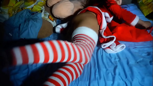 My stepsister gift me a hot sex on Christmas best gift ever