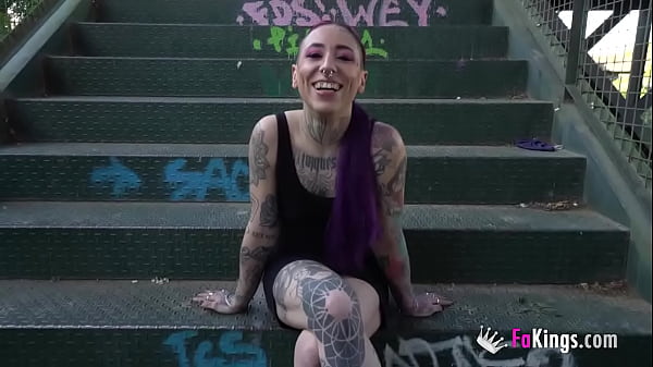 Amazing! Barbara Morello sucks a cock in public before a rough fuck 