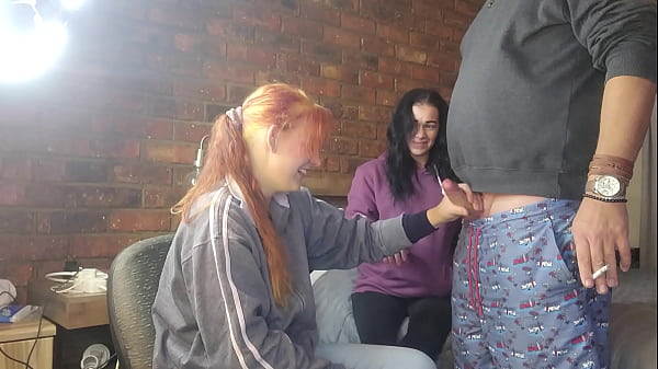 Amateur two girls jerking me off