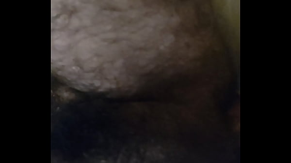 Hairy ass gets fucked by dildo 