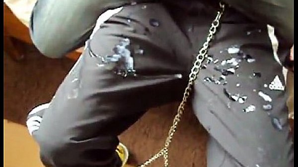 Radgie Trackie Lad Tied Up and Spunked Over