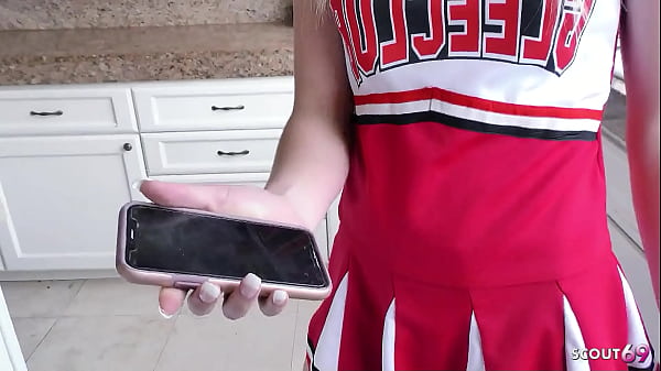 Petite Pigtails Cheerleader Step-Daughter talk to First Time Fuck after intense Orgasm by older Guy