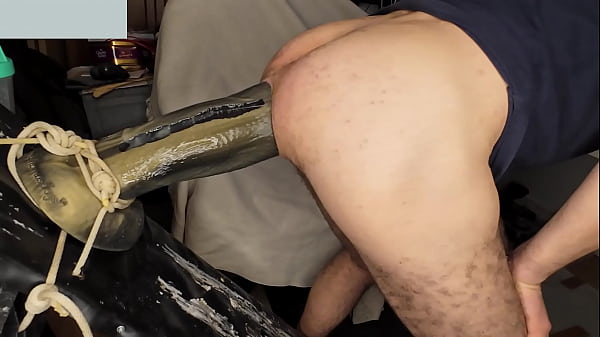 Depth Training Quickie - Monster Dildo deep in my ass 