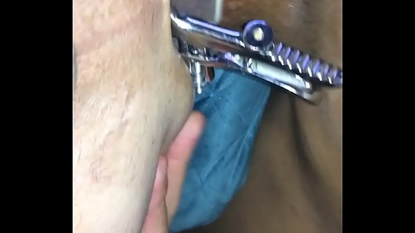 Big cock inside speculum
