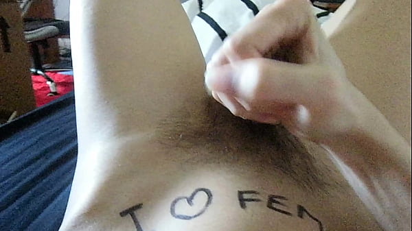 Skinny twink jerking off 